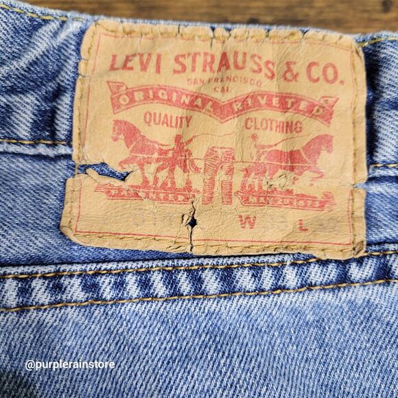 Levi's Jeans Tag 33x32 Measures 32x31 Straight Fit 514 Medium Wash Western - Picture 4 of 12